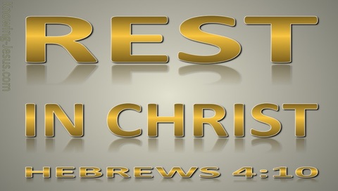 Hebrews 4:11 Be Diligent To Enter Into Rest In Christ (gray)
